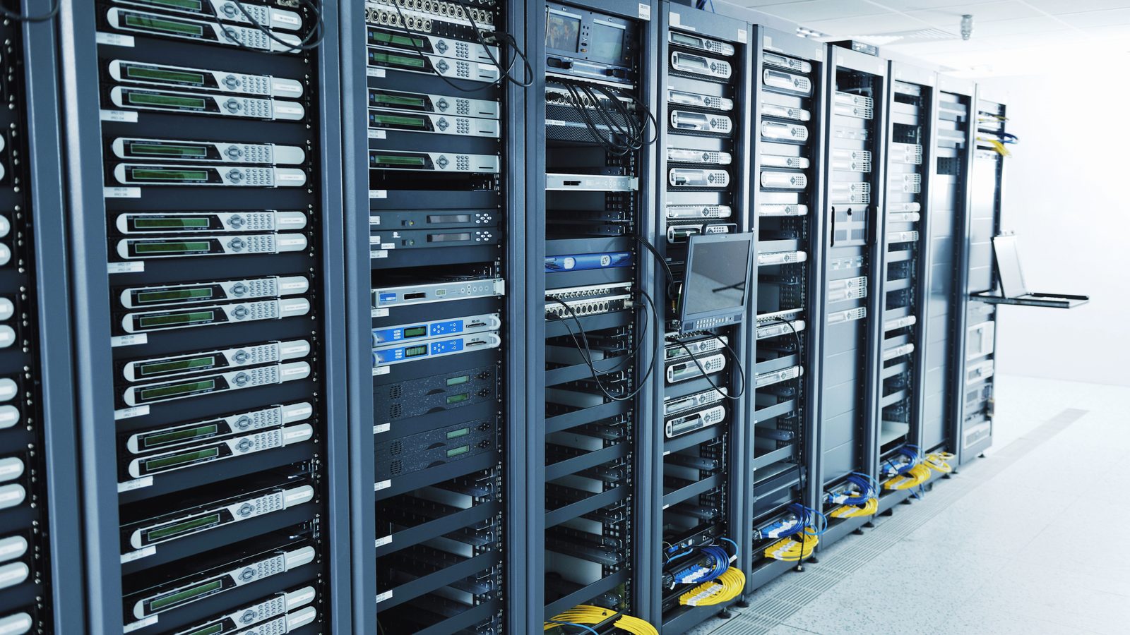 Server racks in a data centre